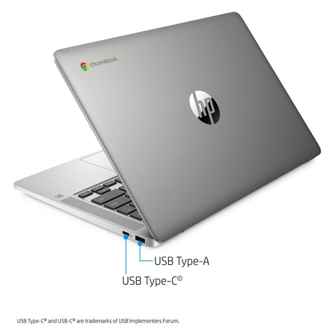 HP 2020 Flagship 14 Chromebook Laptop Computer 14-inch HD SVA Anti-Glare Display Intel Celeron N5000 Processor 4GB DDR4 64GB eMMC WiFi Webcam Chrome OS (Renewed)