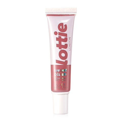 Lottie London Sweet Blush in Soft Rose, Buildable, blendable and lightweight liquid blusher, seamless blending for a natural dewy finish