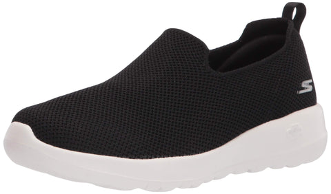 Skechers Womens Go Walk Joy - Sensational Day Sneaker, Black/White, 7 US
