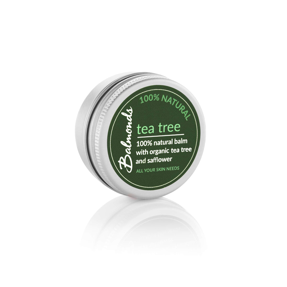 Balmonds Tea Tree Balm 15ml for Natural Healing - Skin Healing for Cold Sores, Fungal Conditions, Acne, and Insect Bites