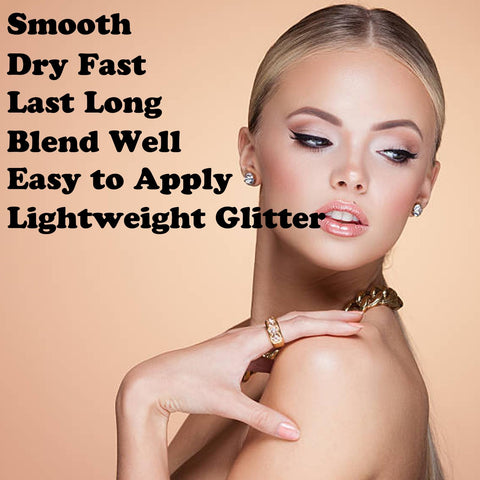 Gray Glitter Liquid Eyeshadow Eyelid Color,Highly Pigmented Liquid Shimmer Eyeshadow Eye Glitter Makeup,Dry Fast Long Lasting Eye Makeup Eye Look,07