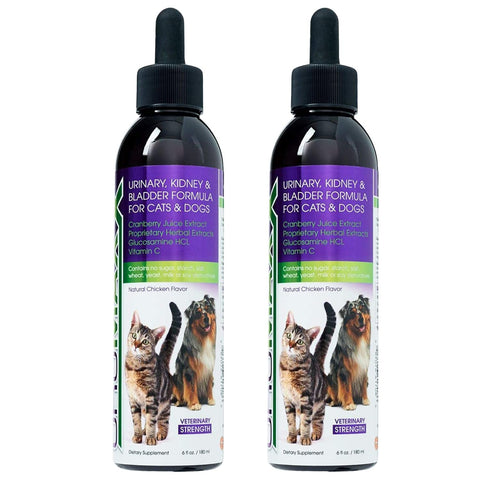UroMAXX, Cat & Dog Urinary Tract Treatment, Bladder & Kidney Support for Dogs and Cats, Powerful Yet Gentle Pet Care, with Liquid Cranberry & Glucosamine, Chicken Flavor, 6 oz Bottle, 2 Pack