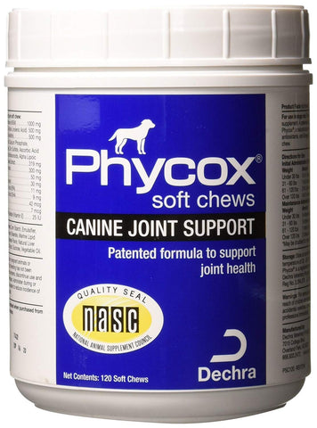 Dechra Phycox Canine Joint Support Soft Chews for Dogs, 120 Count