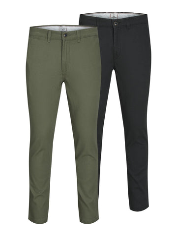 Jack & Jones Men's Jjimarco Jjdave Sa 2 Pack Trouser, Black, 31W / 32L