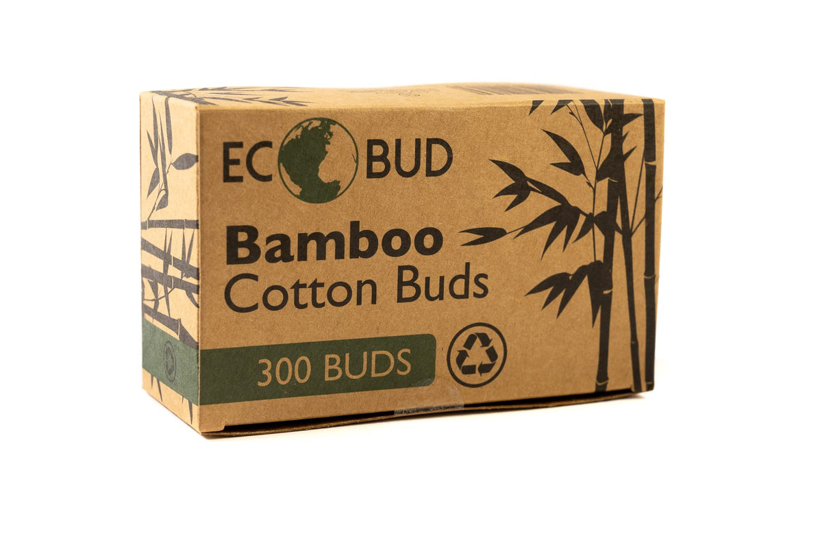 CS Beauty - 600 Eco Friendly Bamboo Earbuds Cotton Swabs - Plastic Free Baby Cotton Buds Biodegradable - Ear Buds for Makeup, Crafts, Cleaning, & Baby Hygiene, white