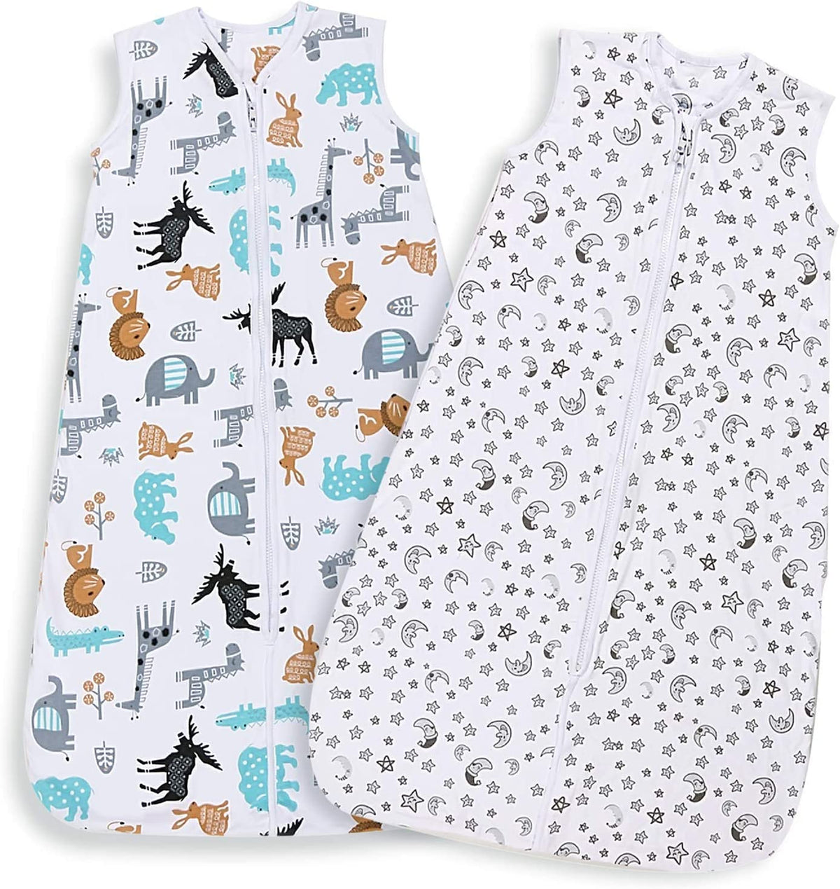 Lictin Baby Sleeping Bag 0.5 Tog - Baby Wearable Blanket Sleeping Sack Baby 2pcs Baby Swaddle Sack Blanket Sack with Adjustable Length 90-110cm for Infant Toddler 18 to 36 Months