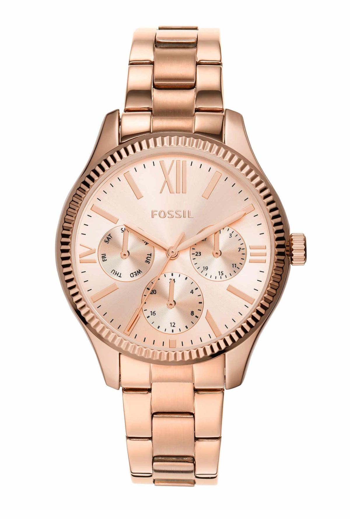 Rye Multifunction Rose Gold-Tone Stainless Steel Watch