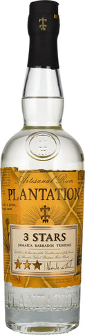 Plantation - 3 Stars White Rum 70cl, 41.2% ABV, Barbados, Jamaica & Trinidad