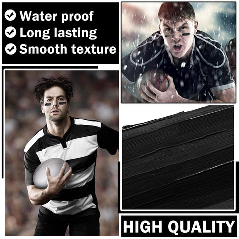 EyeBlack Face Paint Stick Professional Body Face Paint Halloween Skeleton Clown Cosplay Makeup for Adults and Kids?Glare Reduction Eye Black Stick for Football Softball Baseball