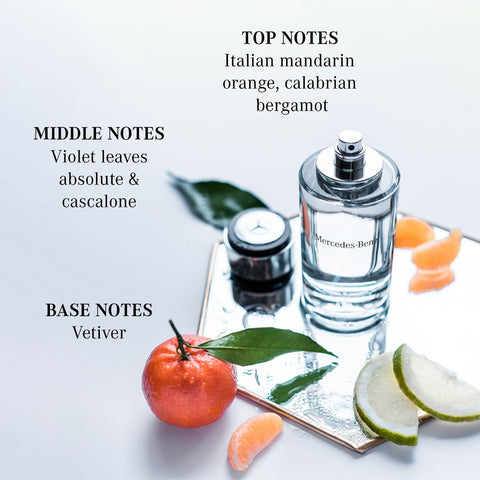 Mercedes-Benz For Men - Irresistible Fragrance For Men - Woody Aromatic - Elegantly Masculine - Naturally Infused And Crafted - Fresh And Sensual - Deep And Vibrant Scent - Eau De Toilette - 8.1 Oz