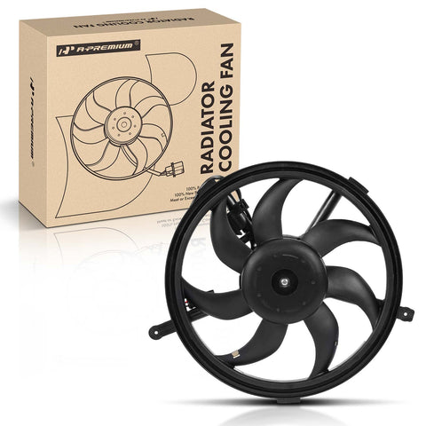 A-Premium Engine Radiator Cooling Fan Assembly Compatible with Select Mini Models - Mini Cooper 2007-2016, Cooper Countryman 2011-2016, Cooper Paceman 2013-2016 - Replace# 17422754854, 17427541842