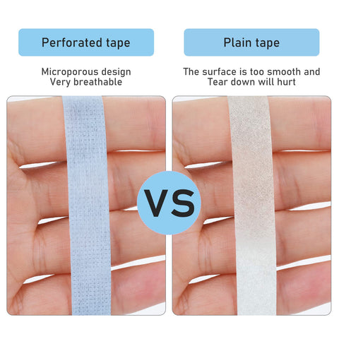 WLLHYF 6 Rolls Eyelashes Extension Tape? Breathable Medical Microporous Tape Sensitive Skin Tape Adhesive Fabric Lash Tape for Professional Individual Makeup Eye Lashes Tools