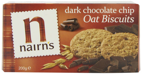 Nairns Dark Chocolate Chip Biscuits 200 g (Pack of 8)