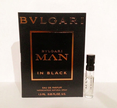 BVLGARI Man In Black Cologne - Deluxe Sample Vial 0.05 oz - Eau De Parfum For Men