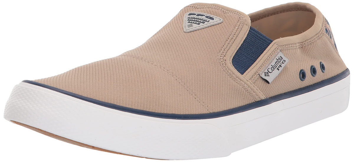 Columbia Mens Slack Tide Slip PFG Boat Shoe, Oxford Tan/Carbon, 11.5 US