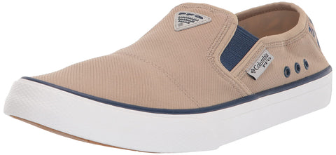 Columbia Mens Slack Tide Slip PFG Boat Shoe, Oxford Tan/Carbon, 11.5 US