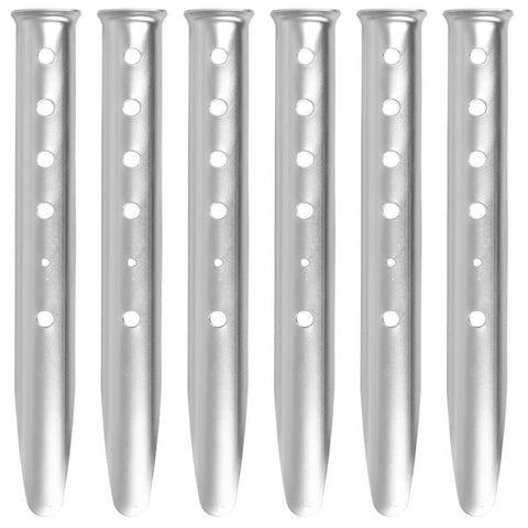 TRIWONDER Tent Pegs Metal Heavy Duty Sand Pegs Snow Tent Stakes U-Shaped Camping Pegs Aluminum Ground Pegs Tent Nails for Camping Picnic Beach (Silver - U-shaped - 31cm)