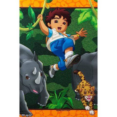 Amscan Diego's Biggest Rescue Party Table Cover Tableware, Plastic, 54" X 96" Party Supplies