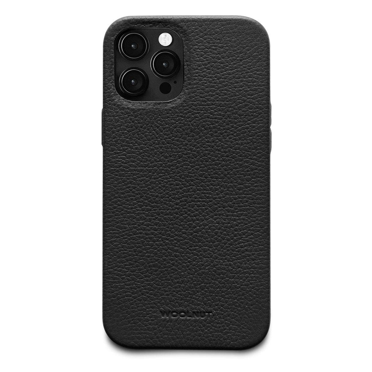 Woolnut Leather Case for iPhone 12 Max, Black (WNUT-IP12PM-C-829-BK)