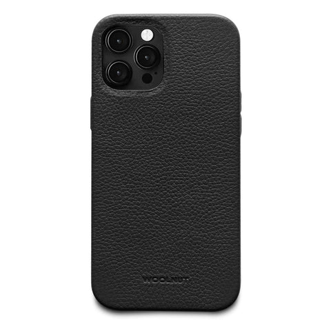 Woolnut Leather Case for iPhone 12 Max, Black (WNUT-IP12PM-C-829-BK)