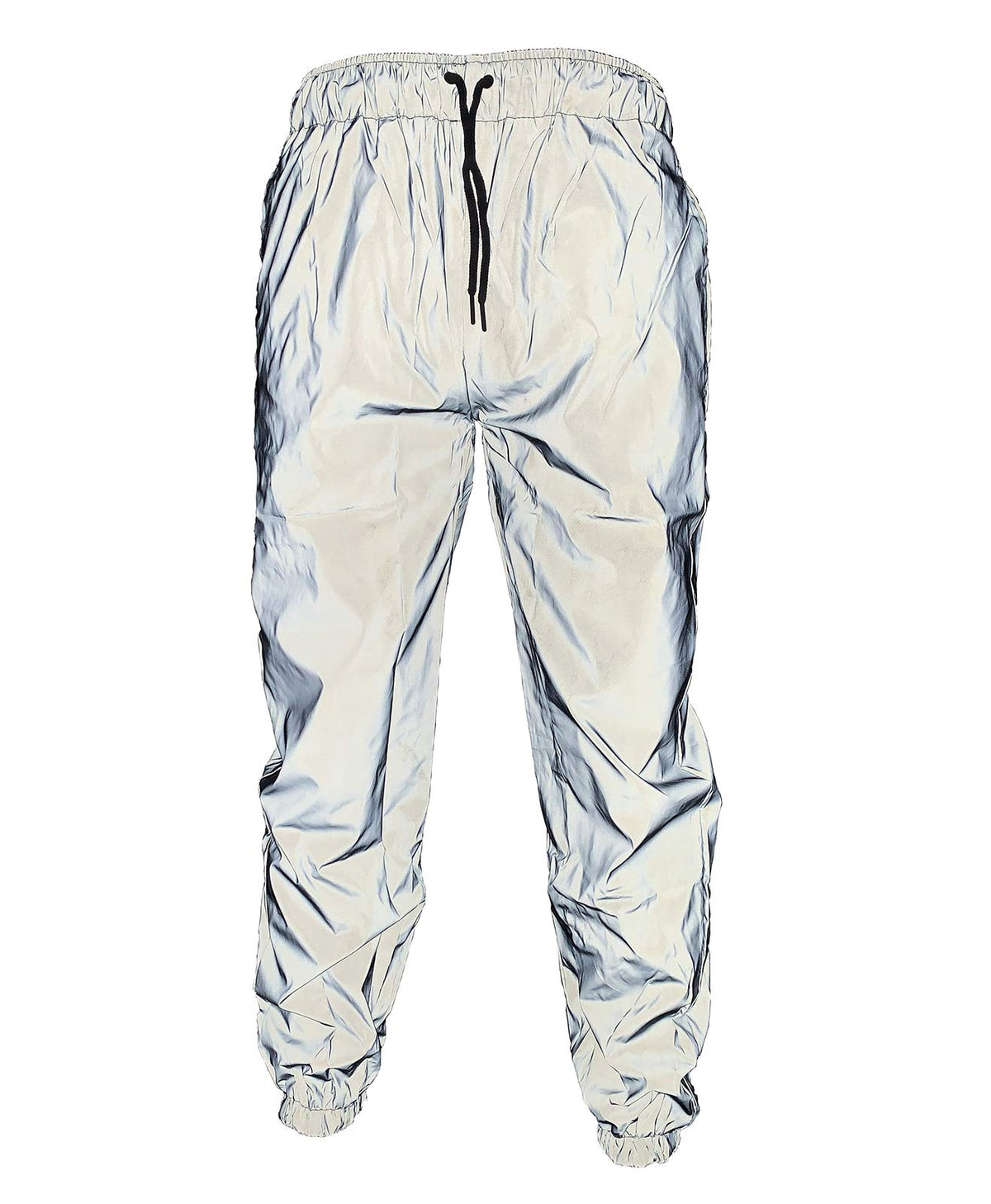 NewL Reflective Trousers Men Running Dance Cycling Fluorescent Pants (L) Grey