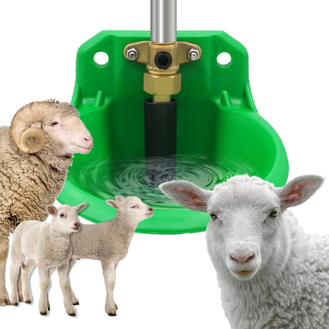 Automatic Sheep Water Bowl Drinker Waterer Cups Goat Calves Cattle Pig Dog Piglets Wateing System (copper water valve)