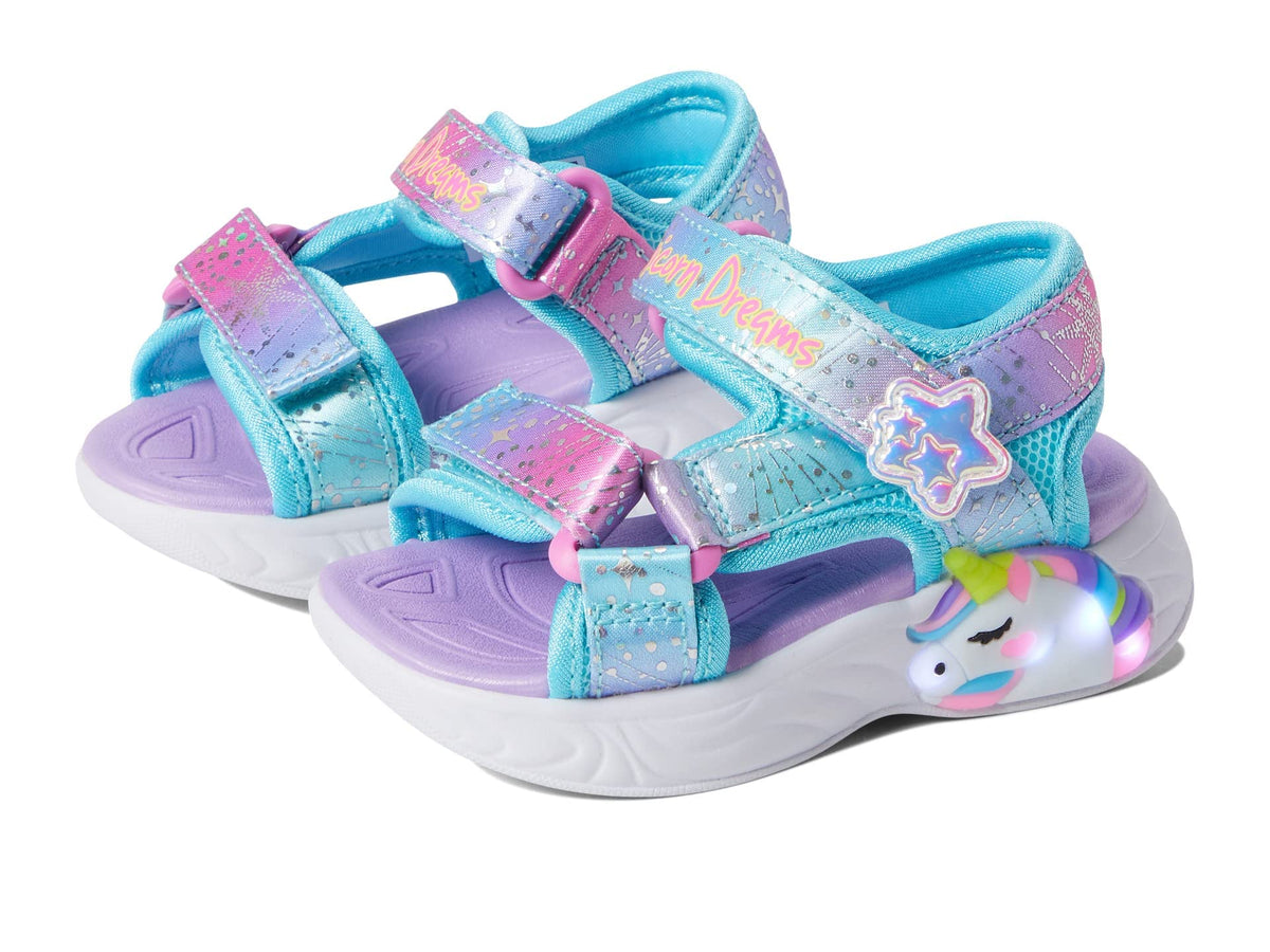 Skechers Kids Kids Unicorn Dreams Sandal-MAJES Sneaker, Purple/Multi, 6 US Unisex Toddler