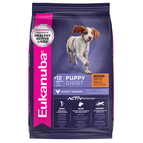 Eukanuba Puppy Medium Breed Dry Dog Food, 5 lb