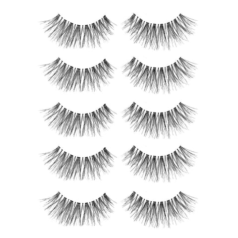 Ardell Wispies 113, Black, 5 Pairs x 1 Pk, Natural Look everyday lashes
