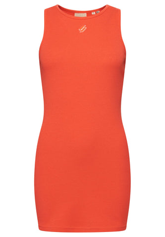 Superdry Women's Day Dress, Hyper Fire Coral, 12
