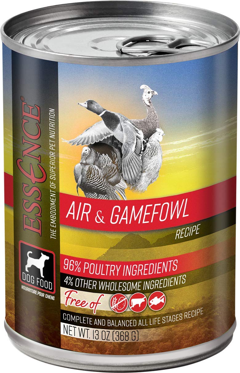 Essence Air & Gamefowl Grain-Free Canned Dog Food 13 oz (Flat of 12)