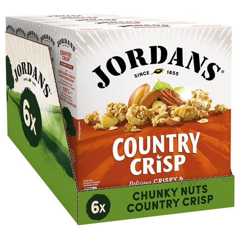 Jordans Country Crisp Chunky Nuts 500 g (Pack of 6)