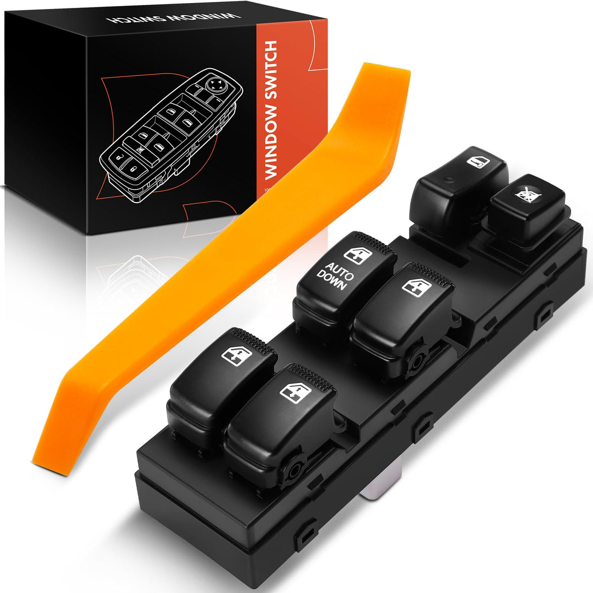 A-Premium Master Power Window Switch Compatible with Kia Sportage 2005-2010, Front Left Driver Side, Replace# 935701F360UB