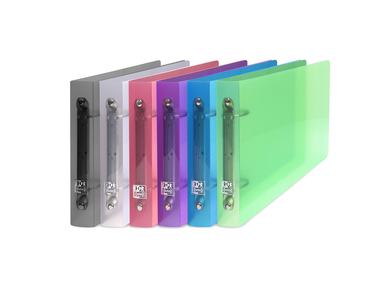 Oxford Hawaii A5 Landscape Binder 30 mm Spine 2 Rings Polypropylene Cover Assorted Colours