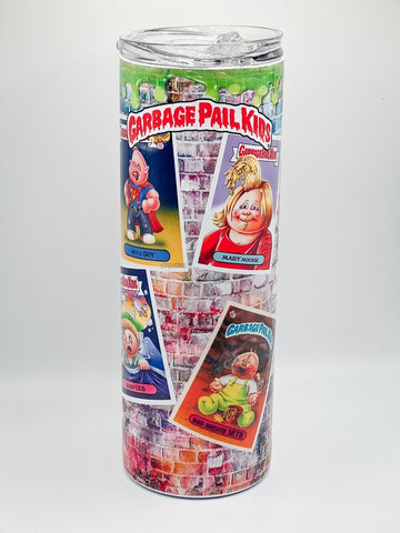 Garbage Pail Kids - 20oz Stainless Steel Tumbler; 80's nostalgia gifts, unique gifts, collectibles, unique Christmas gift, white elephant gift