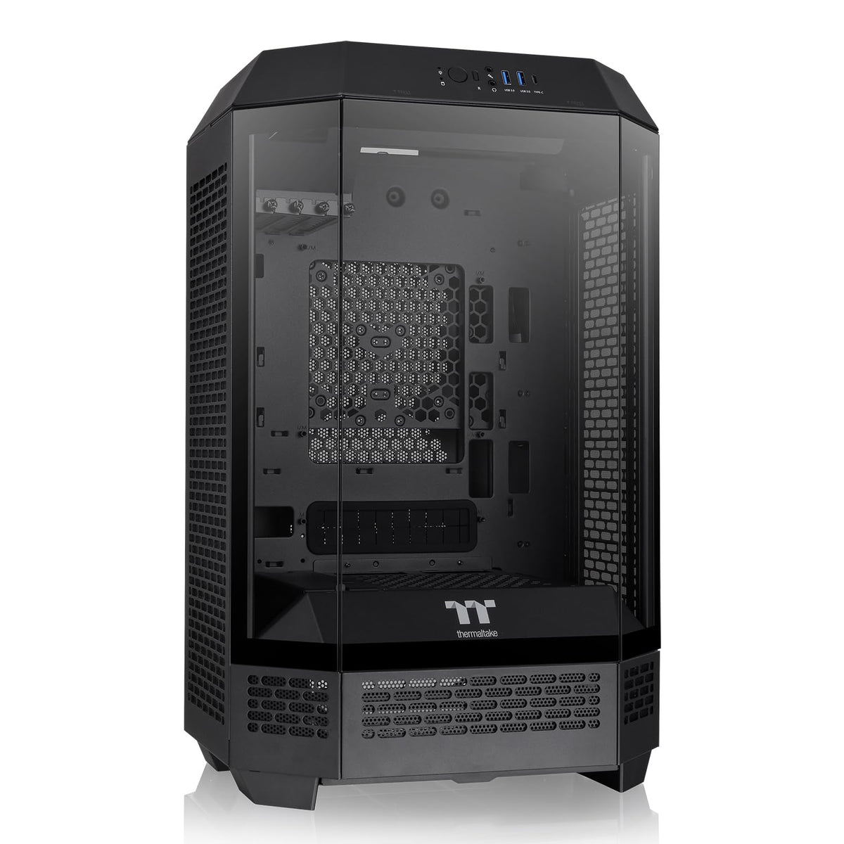 Tower 300 - Black Micro ATX Case, 2 x 140mm CT Fan Included; Radiator Bracket up to 420mm; Optional Chassis Bracket Kit Allows Horizontal Viewing; CA-1Y4-00S1WN-00;