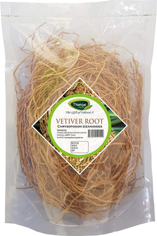 Thanjai Natural Herbal Vetiver root | Khus Root (Chrysopogon zizanioides) 1st Quality Purely Natural - 50g