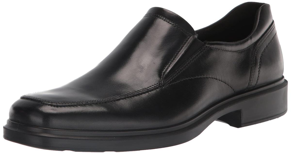 ECCO Men's Helsinki 2.0 Apron Toe Slip-On Loafer, Black, 6-6.5