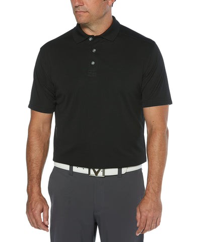 Callaway Men's Short Sleeve Core Performance Golf Polo Shirt with Sun Protection (Size Small-4X Big & Tall), Black, Small