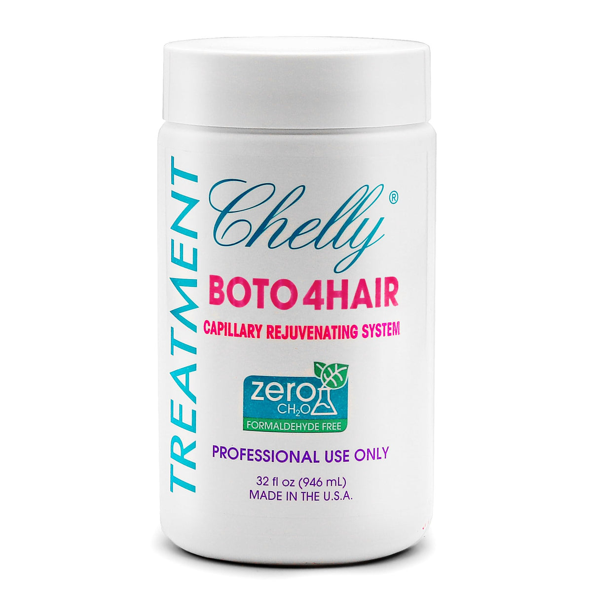 Chelly Cosmetics Hair Treatment Capillary Rejuvenating System Formaldehyde Free Extreme Moisture Treatment 32 Fl Oz Made in USA