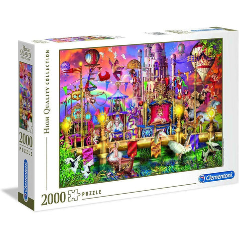 Clementoni 32562 32562-High Quality Collection Puzzle The Circus-2000 Pieces, Multi-Coloured