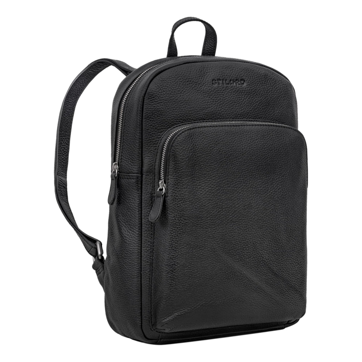 STILORD 'Jona' Leather Business Backpack Large Vintage Ladies Men's Messenger Backpack Genuine Leather Office Backpack Retro, Colour:black