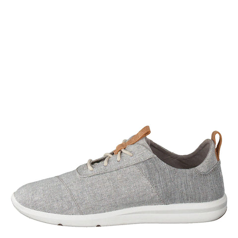 TOMS Women's Cabrillo Sneaker, Drizzle Grey Chambray Mix, 6.5