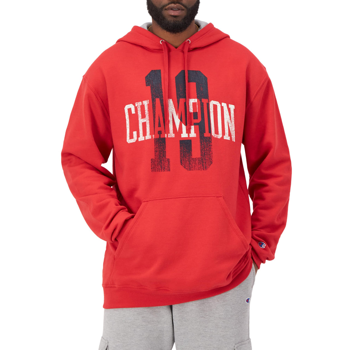 Champion Men's Hoodie, Powerblend, Fleece, Graphic, Sweatshirt for Men (Reg. or Big & Tall)