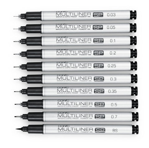 Copic MLSP-03 .3 mm Multiliner Pen Size Black