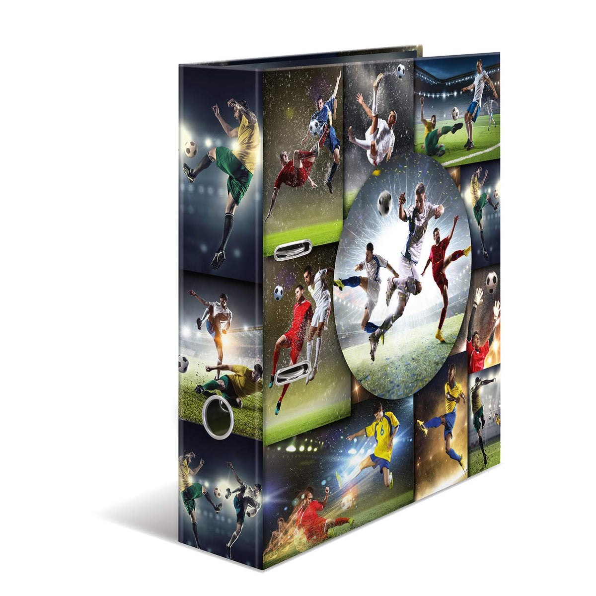 HERMA Lever Arch File Sports with Football Motif, A4, 70 mm Spine, with Inner Print, 1 Folder