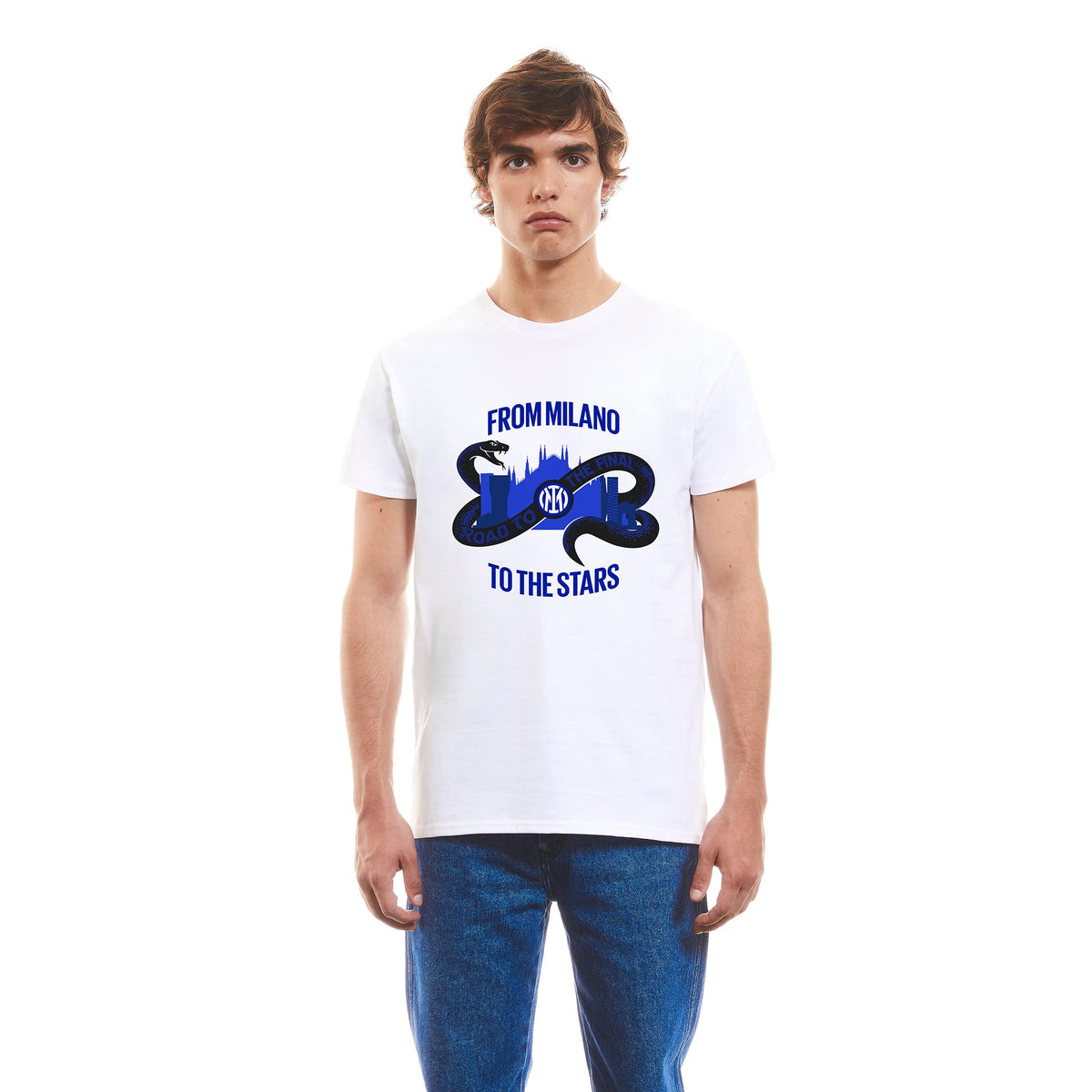 Inter IM T-Shirt Road to UEFA Champions League Final, Unisex, Adult, Wears Jersey Suitable for The Champions League Final White