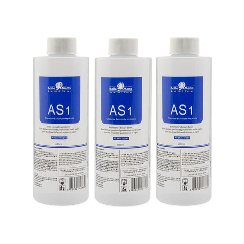 AS1 SA2 AO3 Aqua Peeling Solution Skin Care Aquapeel Serum For Hydro Facial Dermabrasion Machine Cleansing And Moisturizing 400ml/14.1Fl.oz Set Of 3 Bottles AS1 Elitzia ETAS01