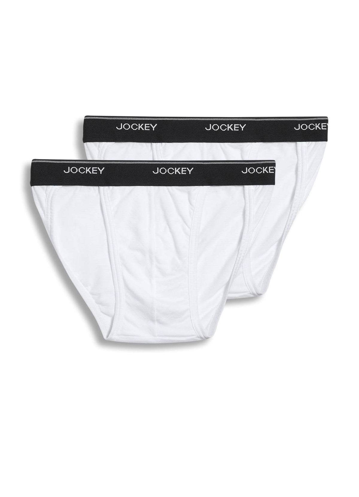 Jockey Men's Underwear Elance String Bikini - 2 Pack, White, XL
