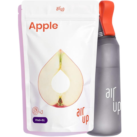 Pods Pack of 3 Apple Flavour - Flavoured Drink, Fruity Flavouring Water - No Sugar No Calorie Drinking Bottle Only - Adequate for 15 L Still or Sparkling Water